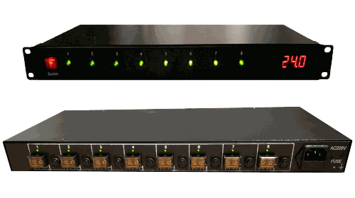 DC12V25A机架式集中电源 摄像机集中供电模块 PS-DC1225-1U